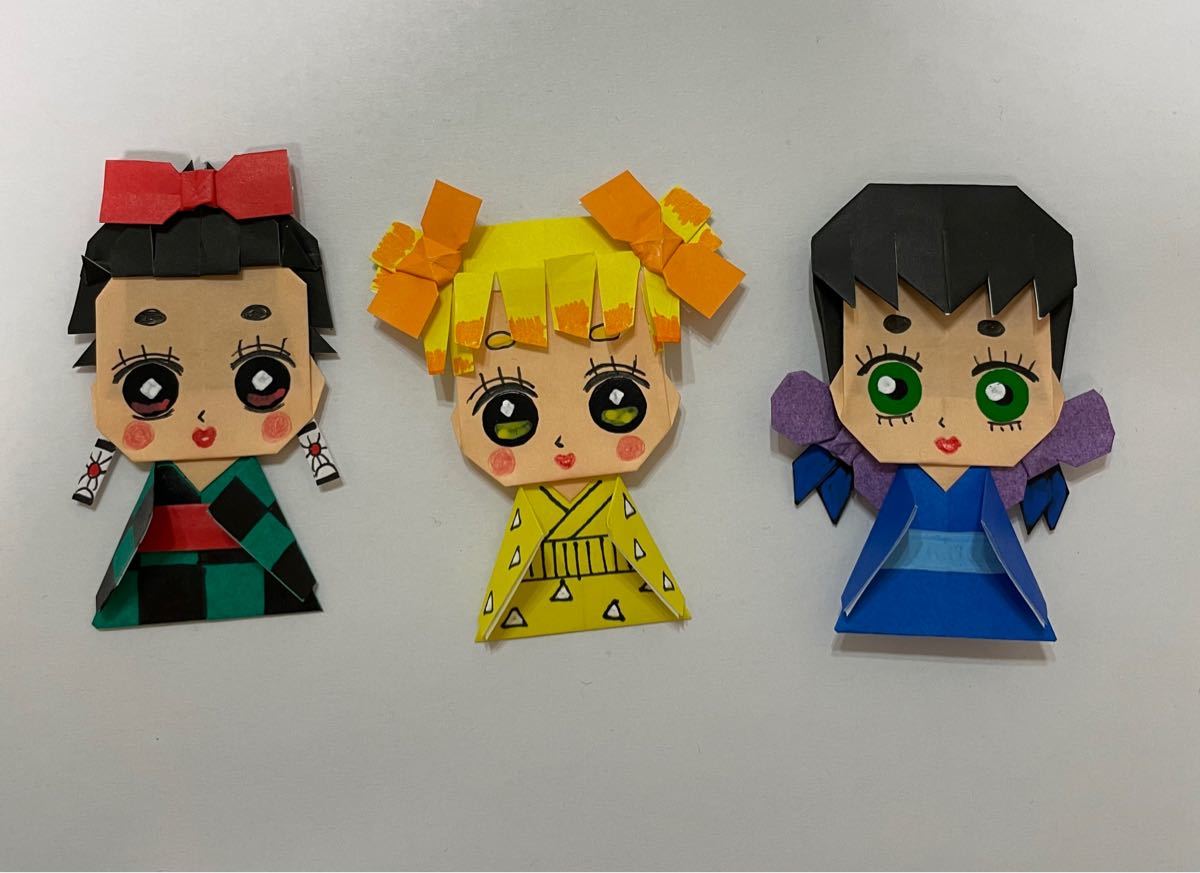 Paypayフリマ Zero様専用 鬼滅の刃キャラクター折り紙8体 Paypayフリマ Zero様専用 鬼滅の刃キャラクター折り紙8体