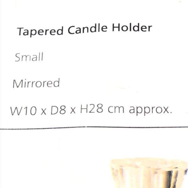 Tapered Candle Holder Small Mirrored キャンドル ホルダー インテリア おしゃれ W10xD8xH28 cm F-784_画像4