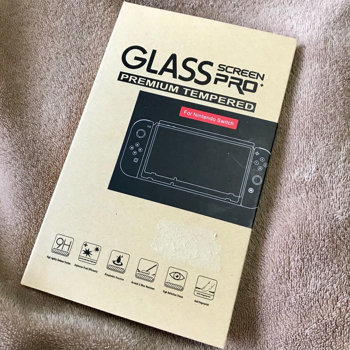 任天堂スイッチ　スクリーン　保護ガラスフィルム　防水防塵　耐衝撃  Nintendo Switch
