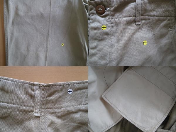 希少 良品 ダブルステッチ&両玉縁ポケット WW2 M-1941 40s 米軍 実物 チノ トラウザーズ M-41 チノパン カーキ パンツ W30