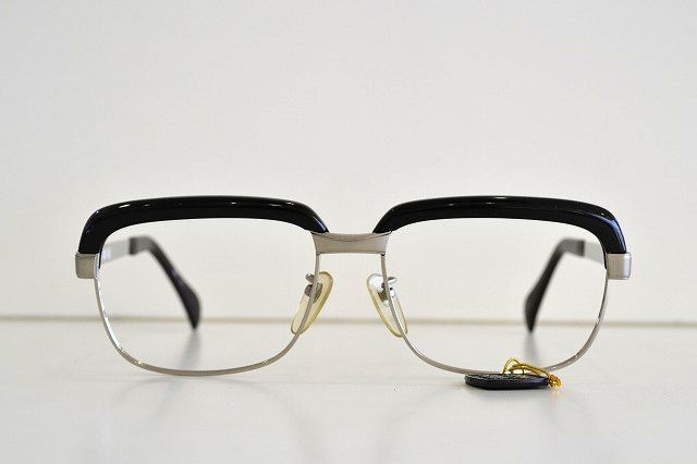 鯖江眼鏡 ヴィンテージ メガネフレーム セルロイド　サンプラチナ　サーモント　60サイズ　ビックサイズ　新品未使用