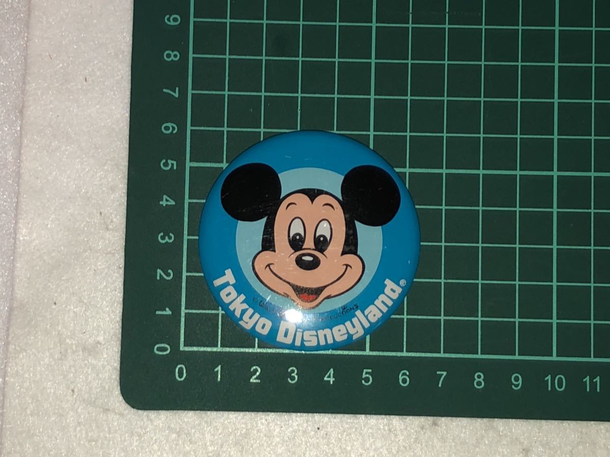 新品　未使用　1980年代 当時物　Mickey Mouse CLUB ミッキーマウス　クラブ　Disney ディズニー　缶バッジ　雑貨　古い　昔の　vintage 青_画像4