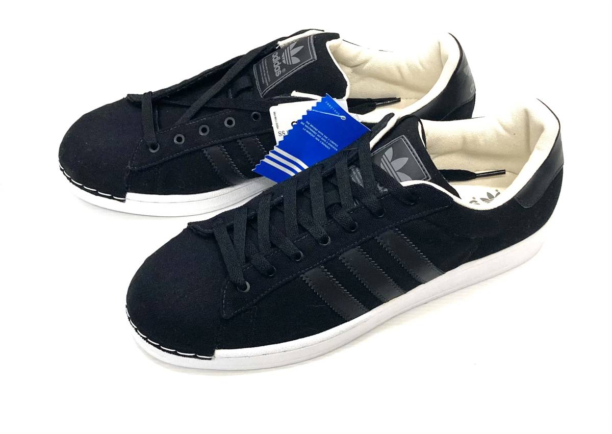 新品 デッド 10年製 adidas SUPERSTAR SS LTO 28cm 黒キャンバス スーパースター