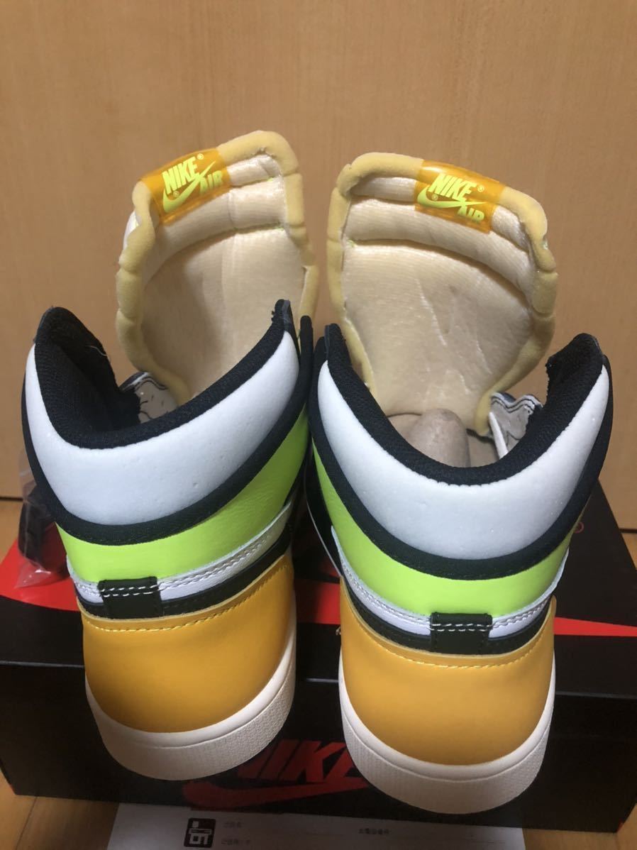 【新品】26.5cm NIKE AIR JORDAN 1 RETRO HIGH OG Volt Gold ナイキ エアジョーダン1 ボルトゴールド BTS 防弾少年団 グク ジョングク着用_画像5