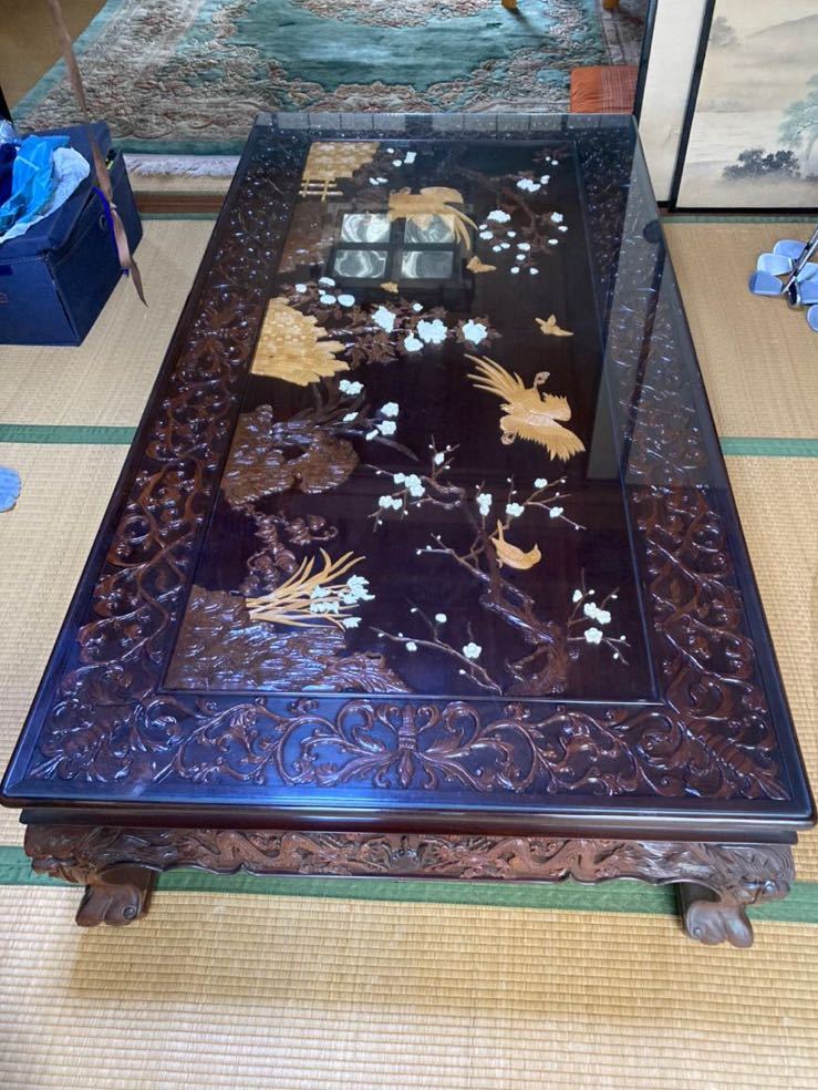 限定価格セール! ☆美品☆アンティーク家具 テーブル 彫刻 引き取り
