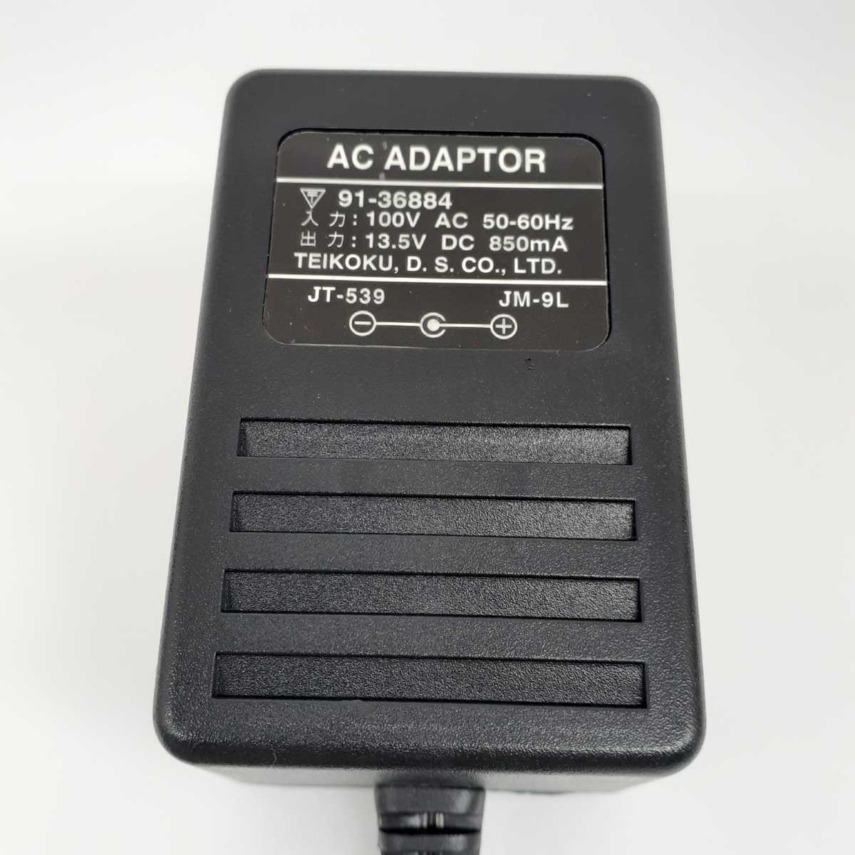 AC Adaptor AC адаптор JT-539 JM-9L ввод : AC100V мощность : DC13.5v 850mA * электризация подтверждено USED * разница включено наружный диаметр примерно 5.5mm внутренний диаметр примерно 2.1mm