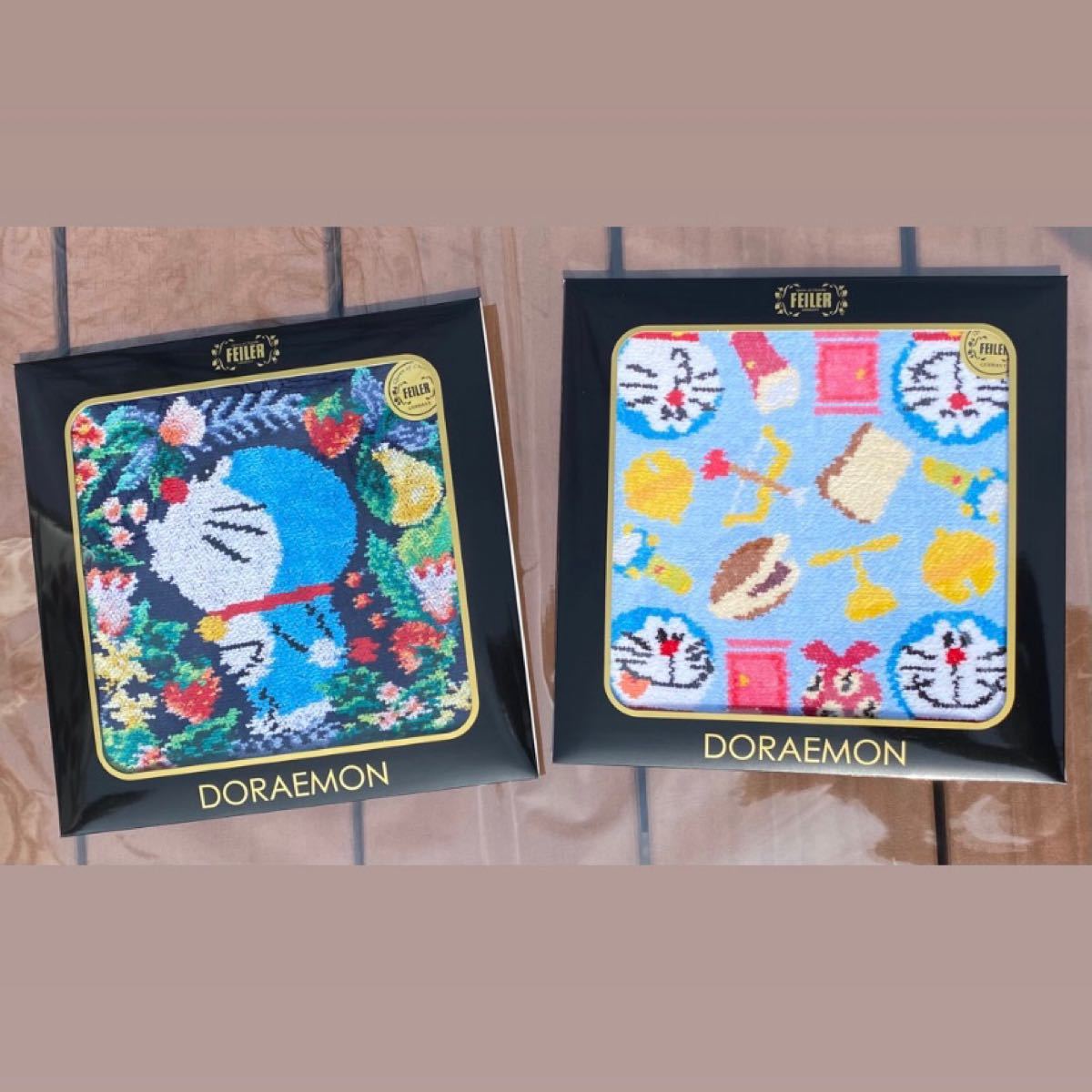 限定】フェイラー ドラえもん コラボ ハンカチ 2個セット 新品未 限定】フェイラー ドラえもん コラボ ハンカチ 2個セット 新品未