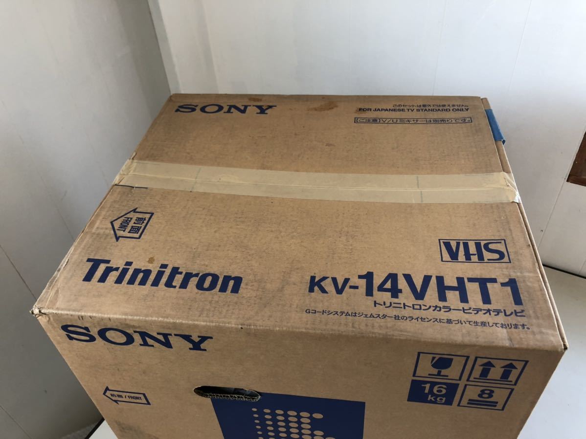 未開封の現状品　SONY Trinitron トリニトロン カラービデオテレビ KV-14VHT1_画像2