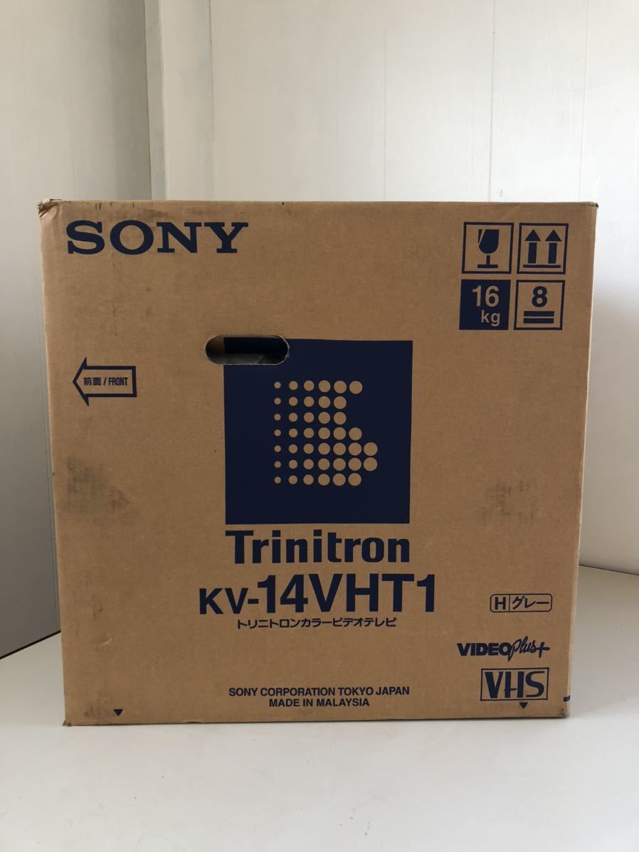 未開封の現状品　SONY Trinitron トリニトロン カラービデオテレビ KV-14VHT1_画像1