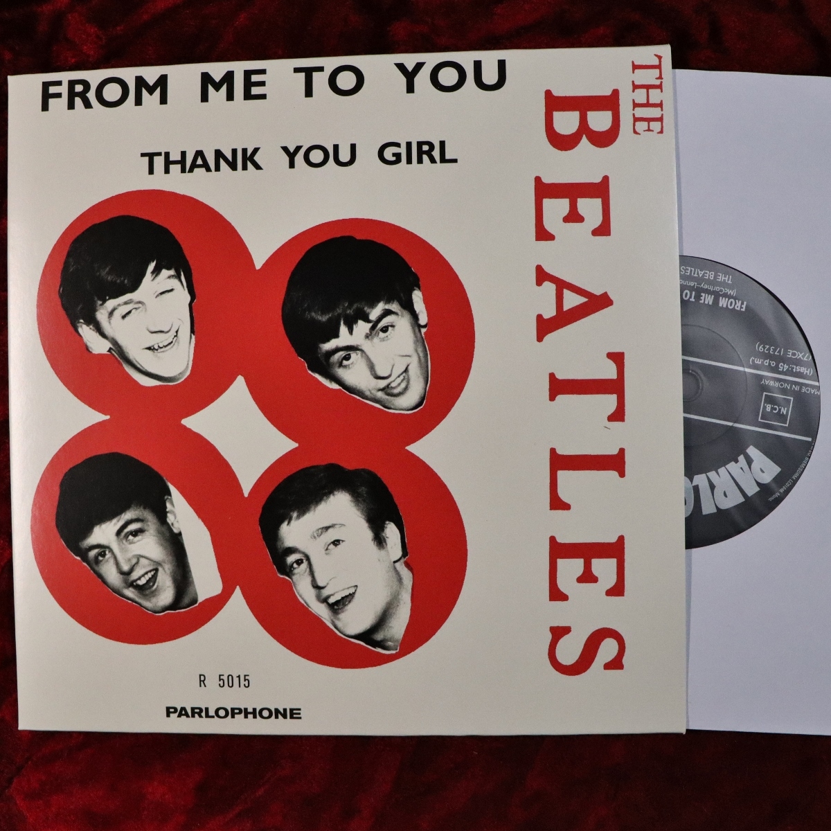 The Beatles/ビートルズ FROM ME TO YOU / THANK YOU GIRL 2019シングルボックス バラ EU盤 (ノルウェー盤スリーブアート) 21C26003