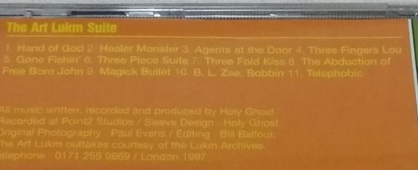 USMUS ★ 中古CD 洋楽 Holy Ghost : The Art Lukm Suite 1997年 極美品 ダンス_画像3