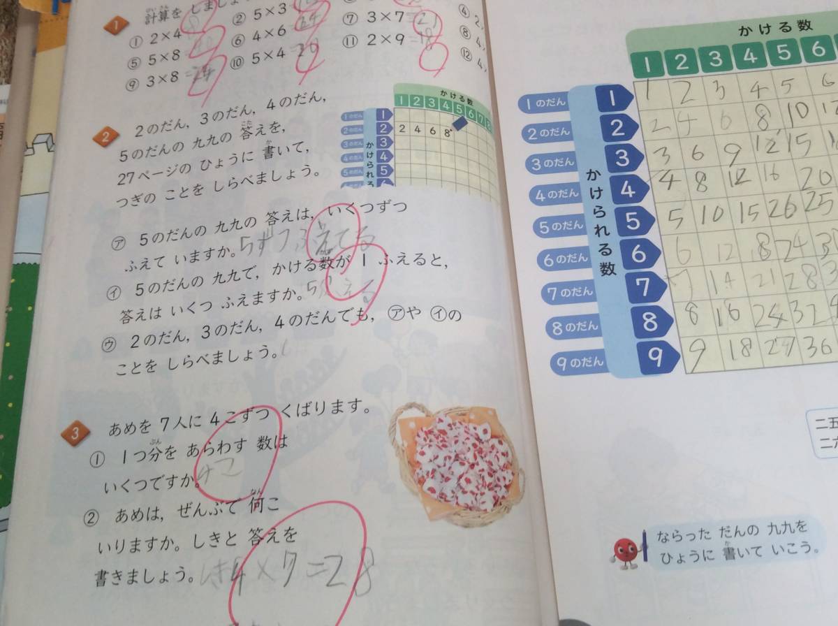 ヤフオク 3 小学校 新しい さんすう 算数 2年生 上下 東