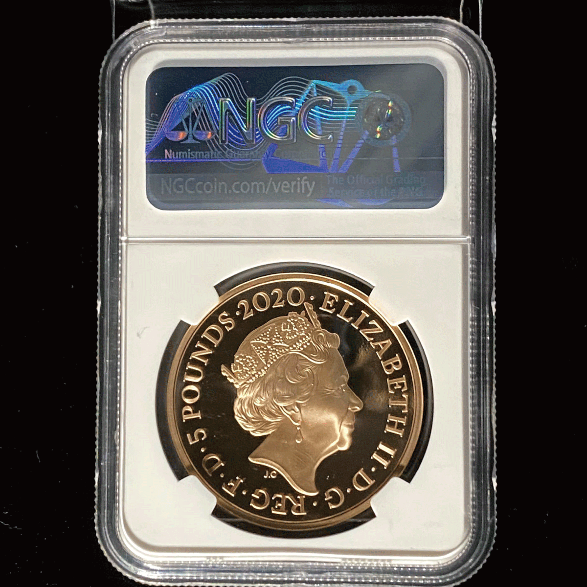 1円スタート♪ 最高鑑定 世界15枚のみ！ 2020年 イギリス ロンドン塔 ロイヤルメナジェリー 5ポンド金貨 NGC PF70UCAM アンティークコインの画像9