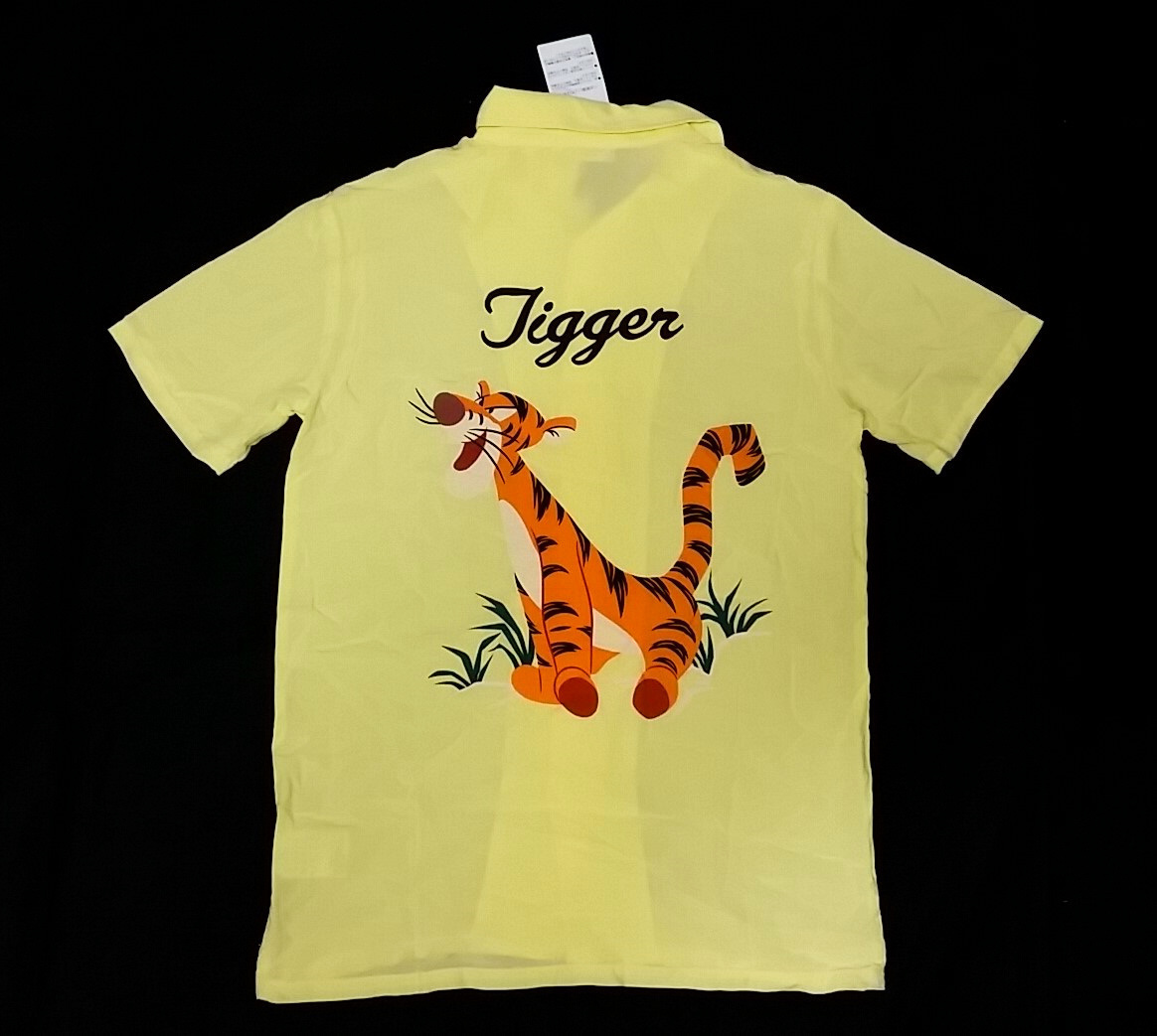 新品タグ付 Tigger レーヨン アロハシャツ Sサイズ ティガー ディズニー Disney 半袖シャツ 日本代购 买对网