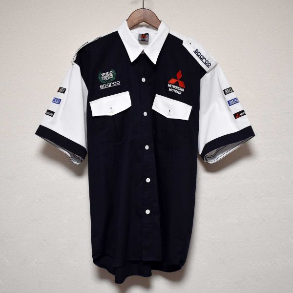 WRC Mitsubishi Motor Sport рубашка "pit shirt" sparco Ralliart 