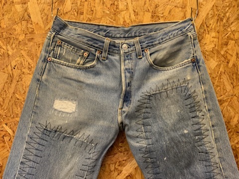 メンズ パンツ 個性的 ♪ Levi's 501 リーバイス デニム ジーンズ カスタム リメイク USA FC542TC/ W32_画像5