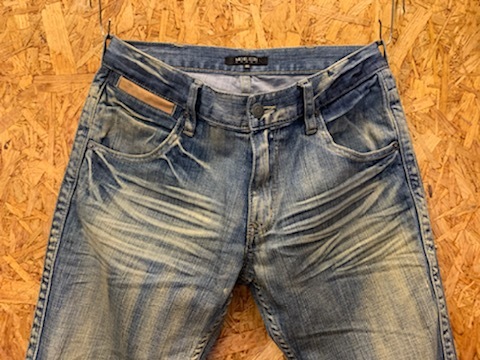  men's pants MK MICHEL KLEIN HOMME Michel Klein Denim jeans indigo processing thin slim FC634TC/ approximately W32