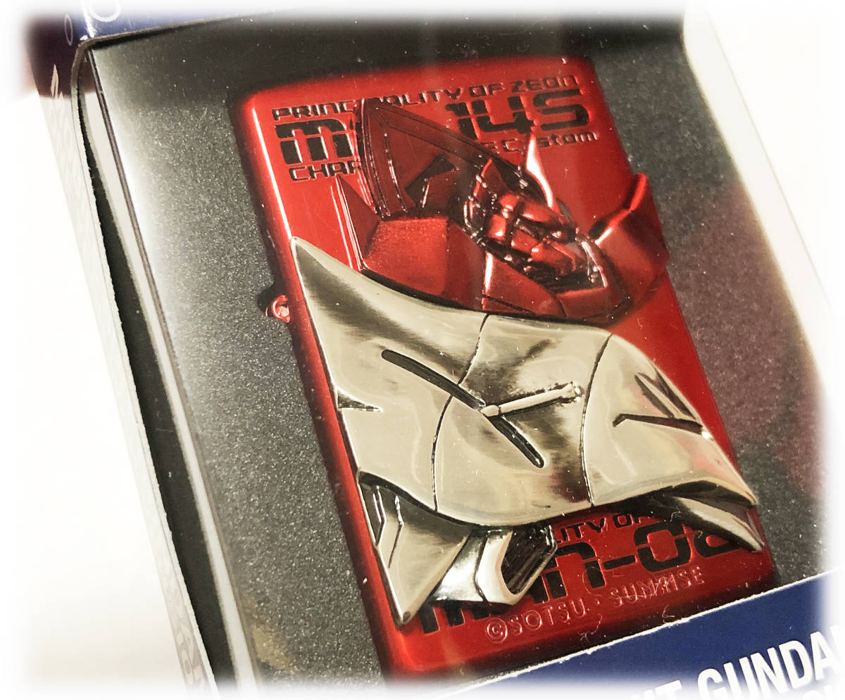 激レア 新品 未開封 機動戦士ガンダム ジッポーライター シャア専用ゲルググ ZIPPO ララァ専用モビルアーマー ジオン軍 希少 赤 送料無料