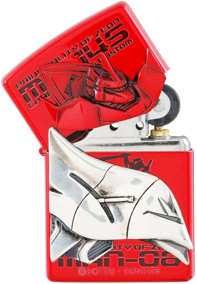 激レア 新品 未開封 機動戦士ガンダム ジッポーライター シャア専用ゲルググ ZIPPO ララァ専用モビルアーマー ジオン軍 希少 赤 送料無料