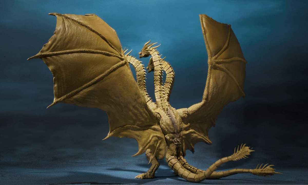 【未開封品】キングギドラ 2019 モンスターアーツ S.H.モンスターアーツ バンダイ フィギュア ゴジラ キングオブモンスターズ KOM ドハゴジ_画像5