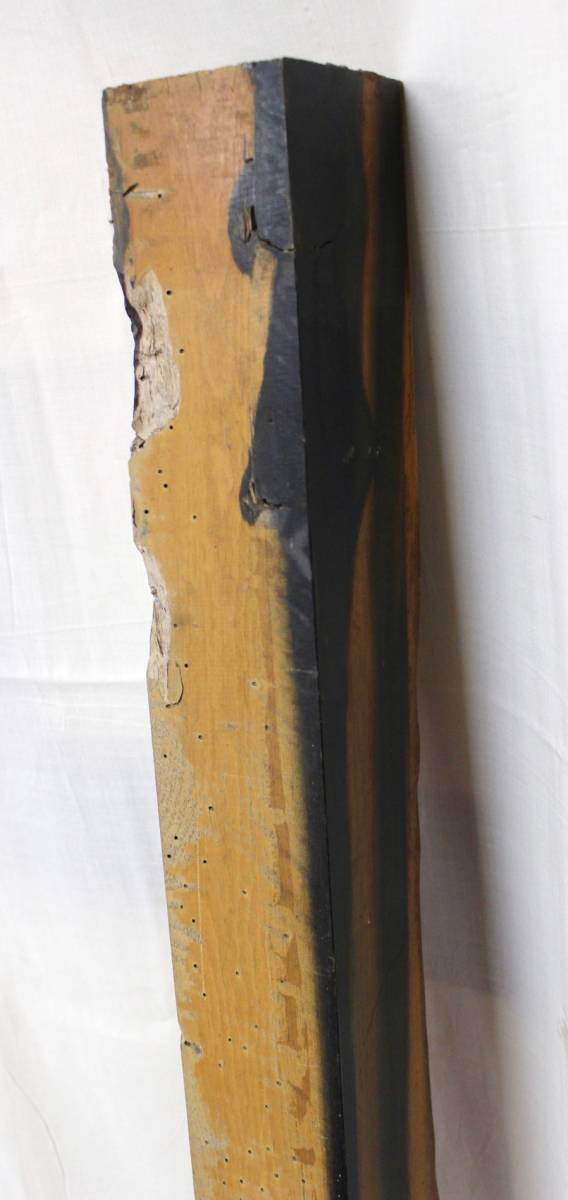希少 黒柿 原木 木材 販売 框 カマチ 建築 約9.5x9.5x149cm 希少 黒柿 原木 木材 販売 框 カマチ 建築 約9.5x9.5x149cm