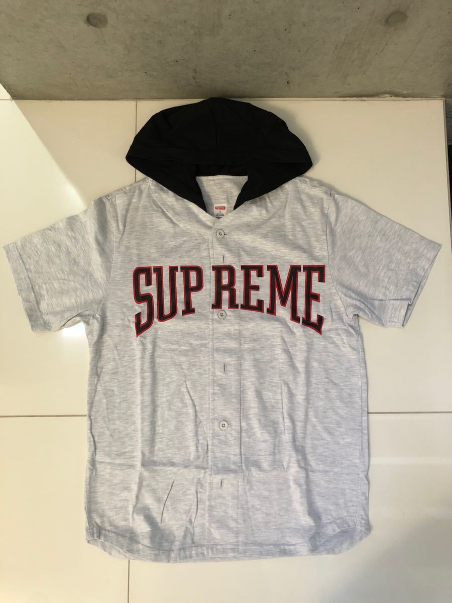 Supreme ベースボールシャツ BASEBALL Hooded Sサイズ フーディ