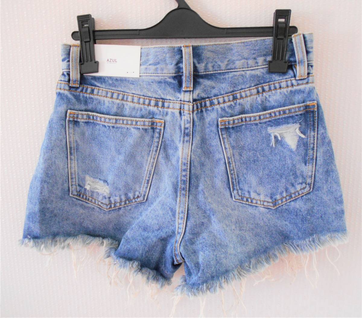 [ new goods ]40% off AZUL BY MOUSSY lady's Denim short pants L size cotton 100%