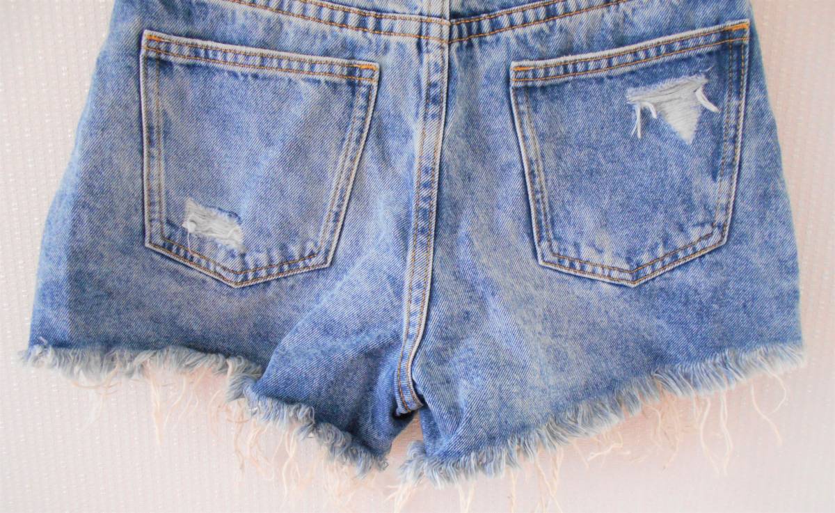 [ new goods ]40% off AZUL BY MOUSSY lady's Denim short pants L size cotton 100%