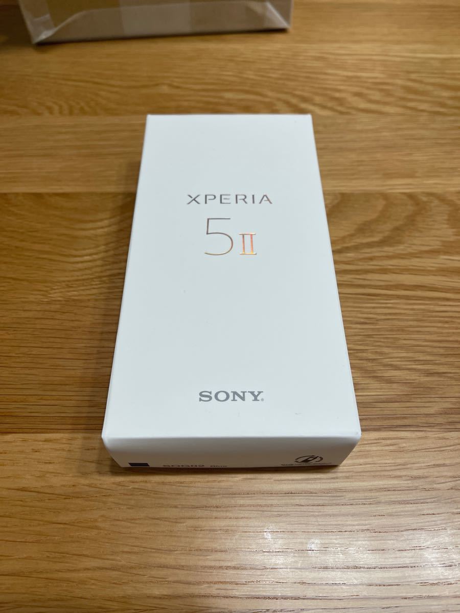 新品未開封 Xperia 5 II SOG02 ブルー SIMロック解除済 - library