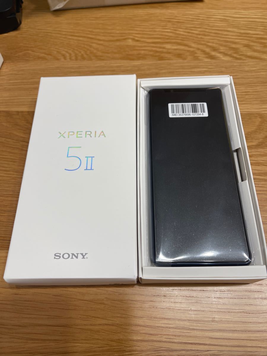 新品】Xperia 5 II Blue ブルー SIMロック解除済 SOG02 SONY SIMロック