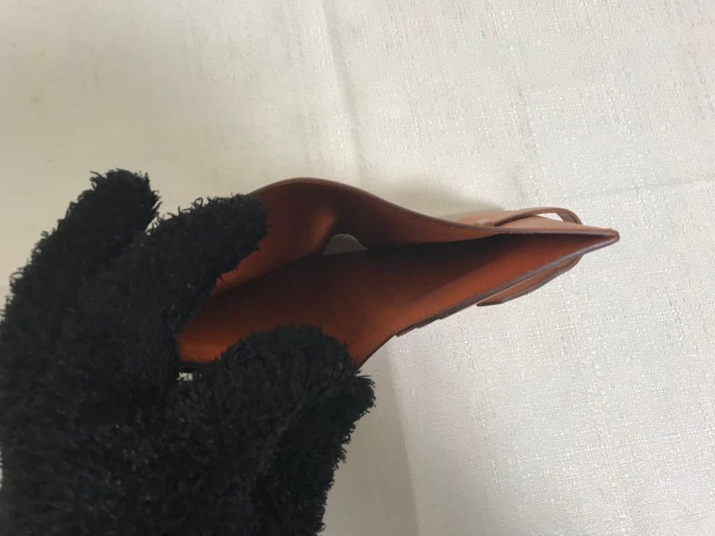 本物エルメスHERMESべアンコンパクト本革レザー二つ折り財布サイフ