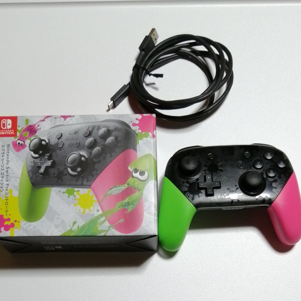 純正Nintendo Switch Proコントローラー スプラトゥーン2 エディション プロコン