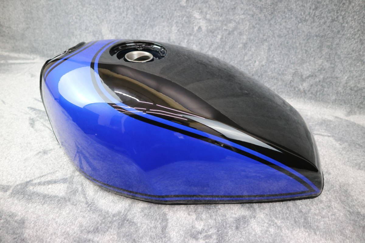 ゼファー400 外装セット 黒 青 タンク Z2アルフィン Z2テールカウル/火の玉 外装ZR400C サイドカバー Z2テール ガソリン_画像4