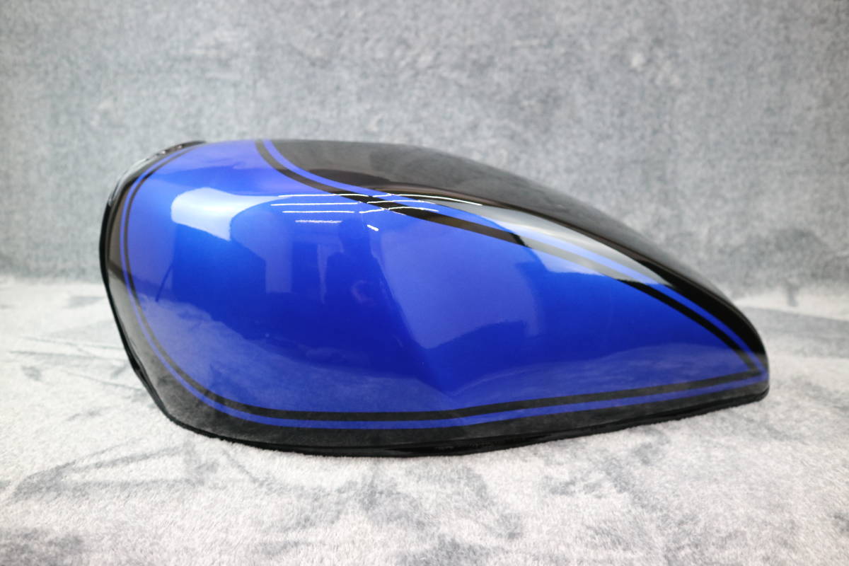 ゼファー400 外装セット 黒 青 タンク Z2アルフィン Z2テールカウル/火の玉 外装ZR400C サイドカバー Z2テール ガソリン_画像2