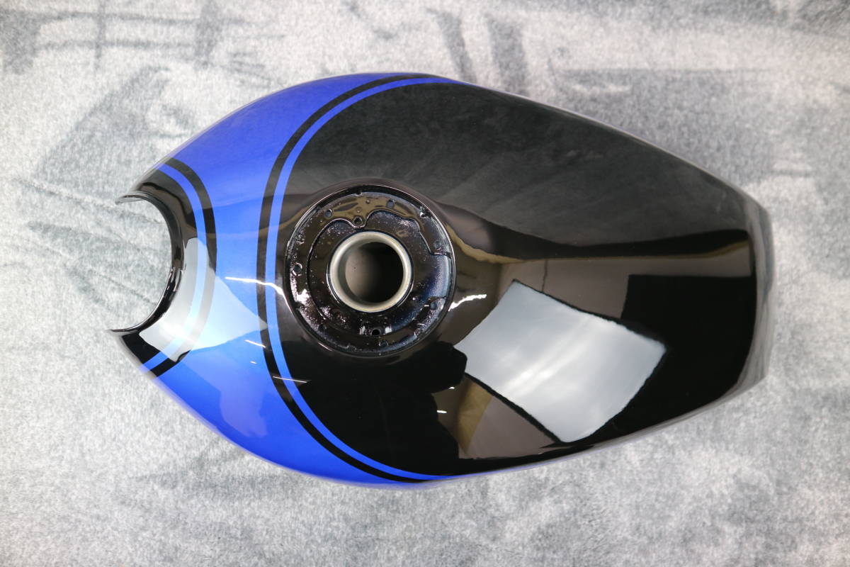ゼファー400 外装セット 黒 青 タンク Z2アルフィン Z2テールカウル/火の玉 外装ZR400C サイドカバー Z2テール ガソリン_画像5