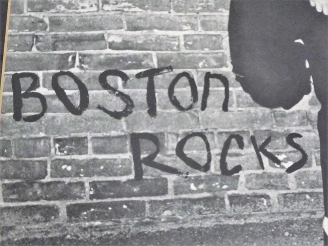 1980年 ビンテージ BOSTON ROCK フォトポスター 額入り モノクロ PHIL IN PHIASH ロック パンク neopolatin Prod ディスプレイ インテリア_画像4
