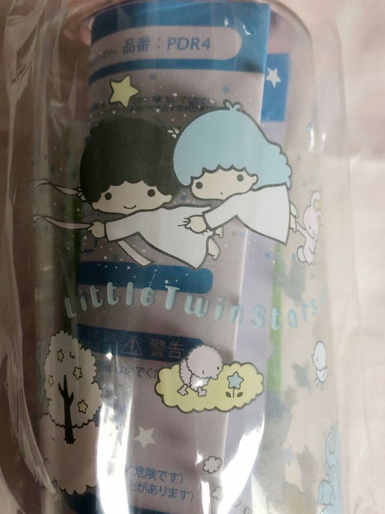  Sanrio Little Twin Stars kiki&lala clear bottle drink bottle 2010