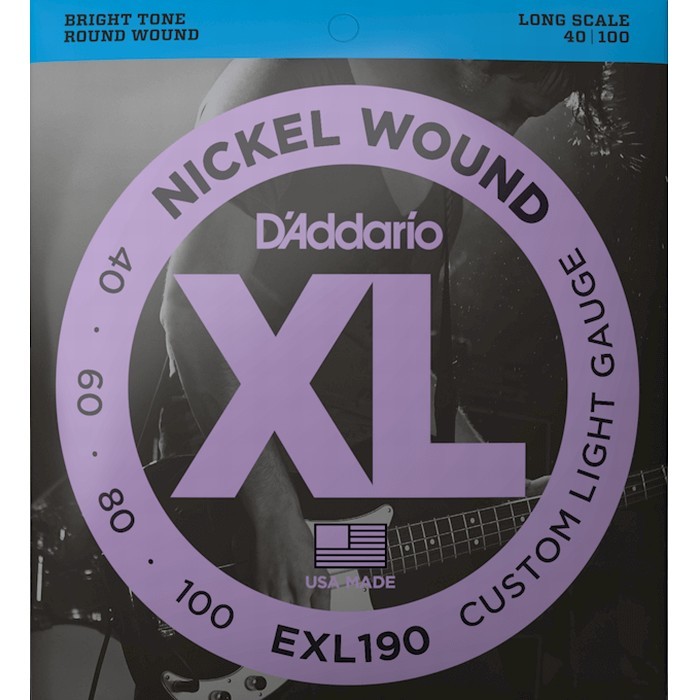 D'Addario EXL190 Nickel Wound 040-100 Long Scale ダダリオ ベース弦