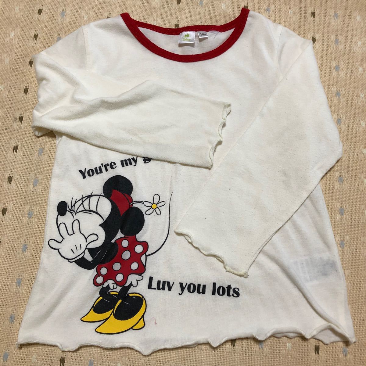 ２枚　長袖Tシャツ　サイズ100 110 女の子　キラキラ　ミニーちゃん