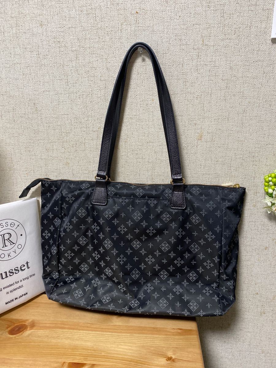 お値下げラシット ハンドバッグ グレー×ブラック お値下げラシット ハンドバッグ グレー×ブラック