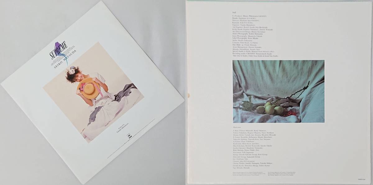 松田聖子 SUPREME スープリーム 帯付き 国内盤 中古 アナログ LPレコード盤 1986年 28AH 2030 M2-KDO-264