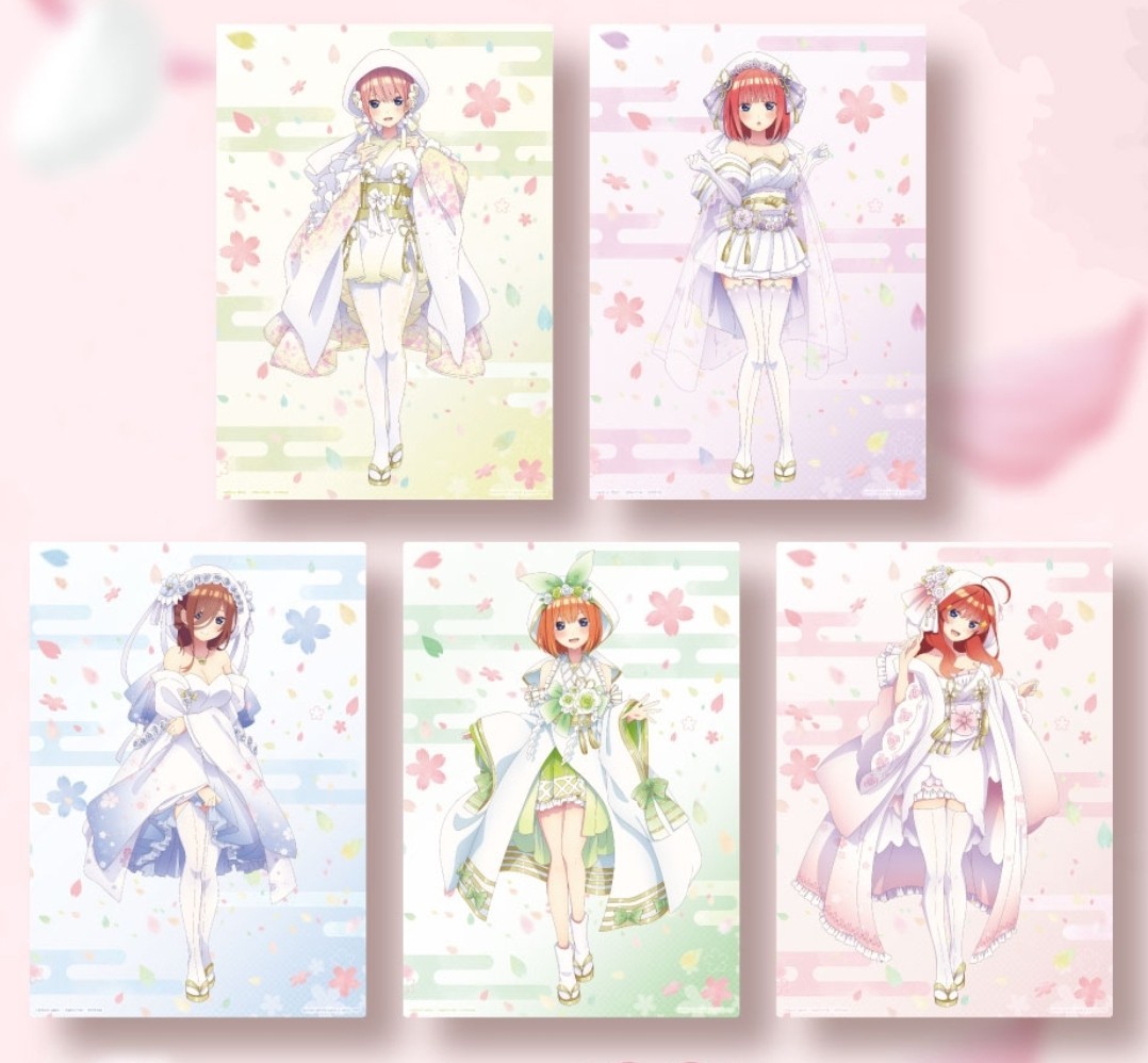 Paypayフリマ 一番くじ 五等分の花嫁 Bridestyle G賞 白無垢アレンジ和装描きおろしイラストボード 全5種 Paypayフリマ 一番くじ 五等分の花嫁 Bridestyle G賞 白無垢アレンジ和装描きおろしイラストボード 全5種
