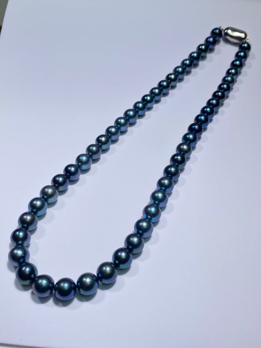73.あこや黒真珠8.0-8.5mmネックレス | laninternet.com.br