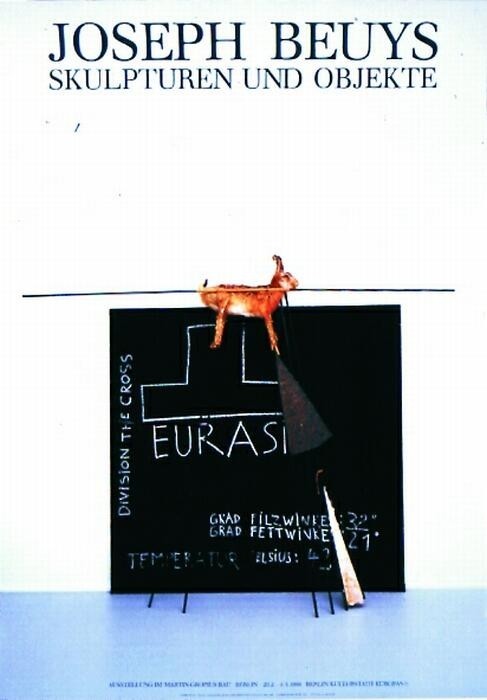 希少！現代美術家「ヨーゼフ・ボイス」1990年ドイツでの個展ポスター