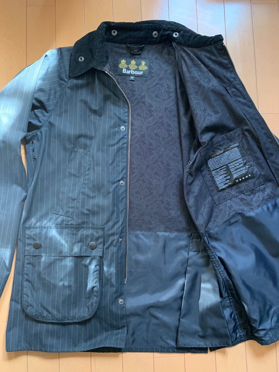 セール価格 美品 バブアー SL BEDALE ビデール ピンストライプ セール価格 美品 バブアー SL BEDALE ビデール ピンストライプ