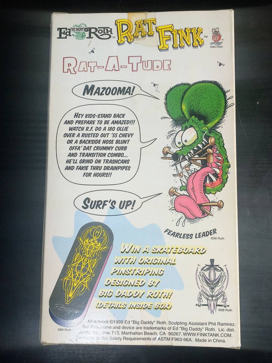 ED ROTH RAT FINK KUSTOM MONSTER SKATEBOARD Japan Exclusive ED ROTH RAT FINK KUSTOM MONSTER SKATEBOARD Japan Exclusive
