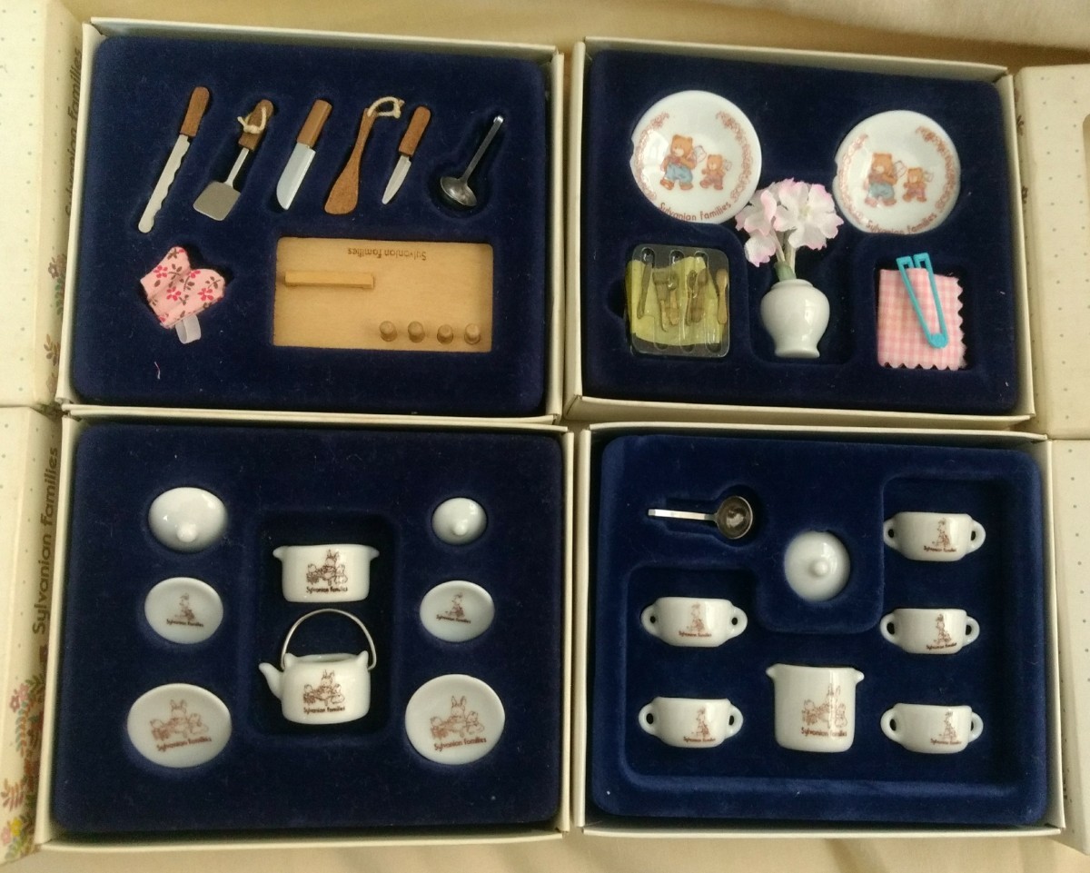 陶器・木製 初期 シルバニアファミリー シルバニア 調理セット 陶器・木製 初期 シルバニアファミリー シルバニア 調理セット