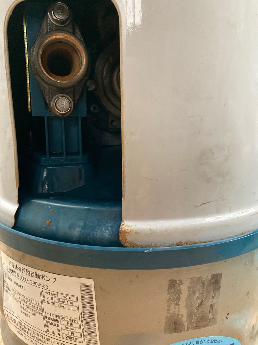 浅井戸ポンプ ステンレスタンク 日立 型番 WTーP200S 中古 浅井戸ポンプ ステンレスタンク 日立 型番 WTーP200S 中古