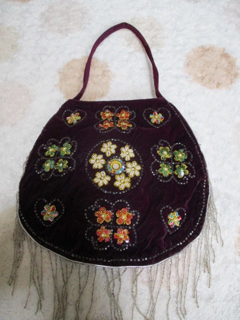  beautiful goods *TANGO tango beads spangled bag bi load bordeaux series 