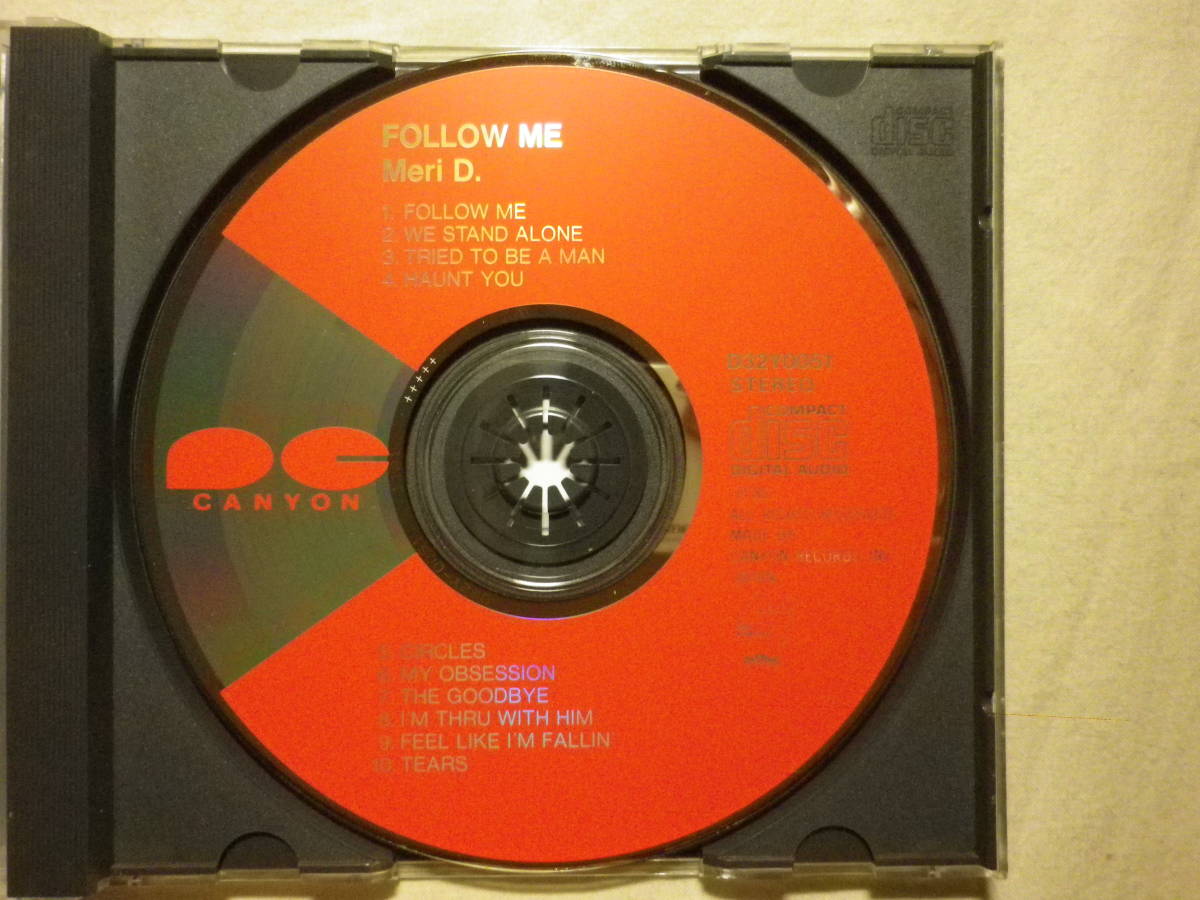 『Meri D./Follow Me(1985)』(1985年発売,D32Y-0051,1st,廃盤,国内盤,歌詞対訳付,サントリーCMソング Follow Me収録)_画像3
